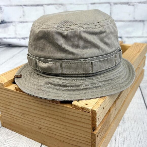 Timberland Tan Cotton Bucket Boonie Hat with Foliage Band L - Picture 1 of 6